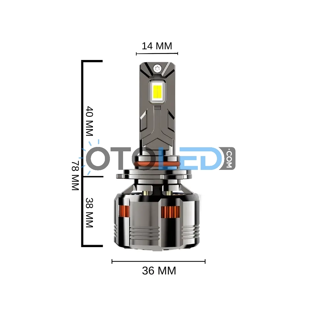 femex gt nano plus hb4 9006 led xenon boyutları