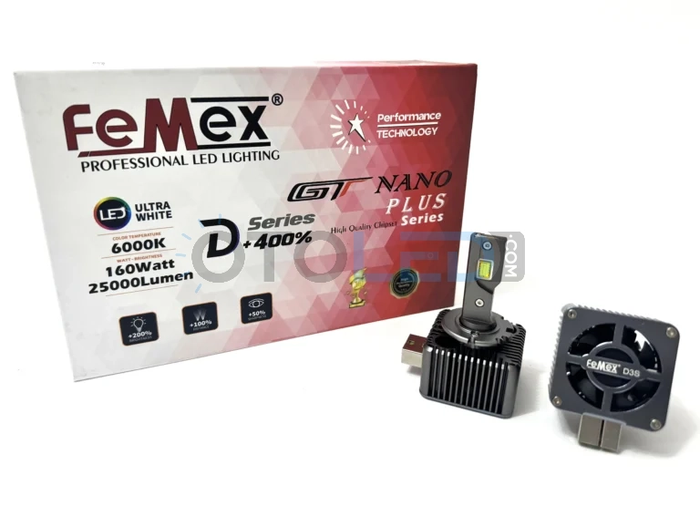 Volkswagen CC Makyajlı Kısa Far Ampulü 25.000 Lümen - Femex GT Nano Plus D3S LED Xenon 25000 Lümen 7545 CSP Chipset - Fotoğraf 3