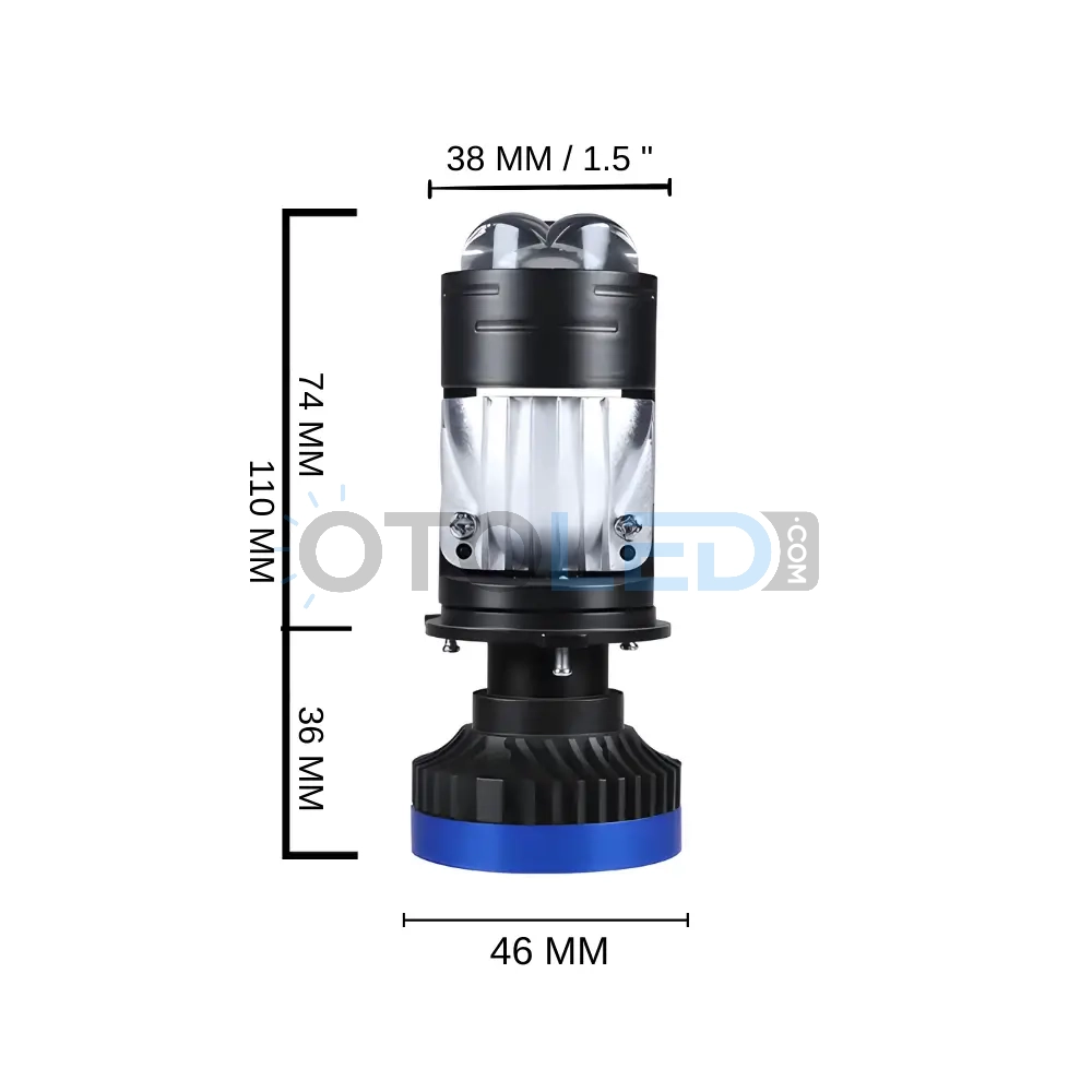 femex lazer mercekli h4 led ampul boyutları