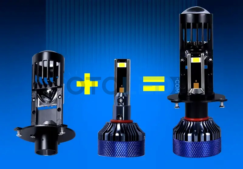 femex mercekli h4 led ampul