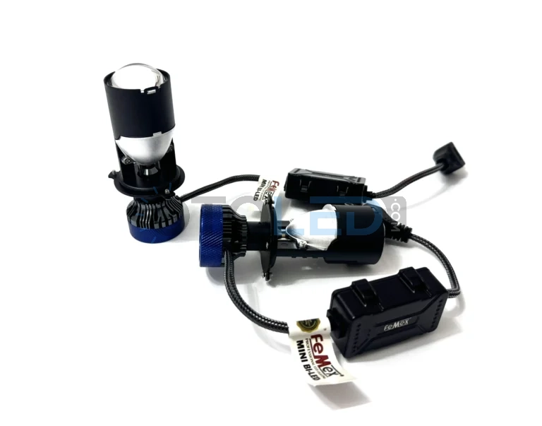 Toyota Corolla E9 Kısa Far Ampulü - Femex Pro Mercekli H4 LED Xenon 22000 Lümen Mini Bi-LED - Fotoğraf 4