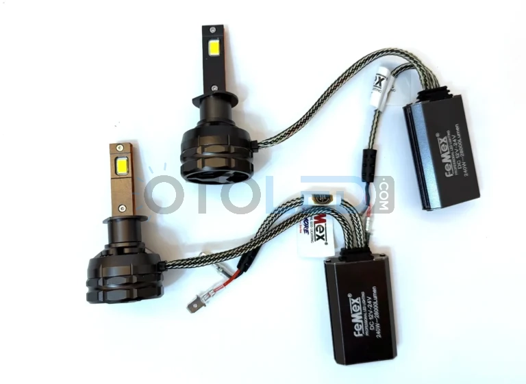 Volkswagen Caddy Uzun Far Ampulü 28.000 Lümen - Femex Super More H1 LED Xenon 28000 Lümen 7545 CSP Chipset - Fotoğraf 3