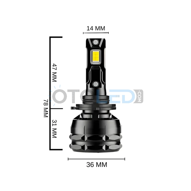 Opel Corsa E LED Ampul 28.000 Lümen - Femex Super More H10 LED Xenon 28000 Lümen 7545 CSP Chipset - Fotoğraf 8
