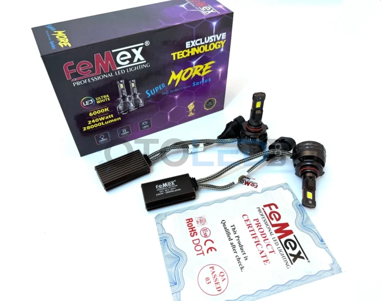 Opel Corsa E LED Ampul 28.000 Lümen - Femex Super More H10 LED Xenon 28000 Lümen 7545 CSP Chipset - Fotoğraf 2