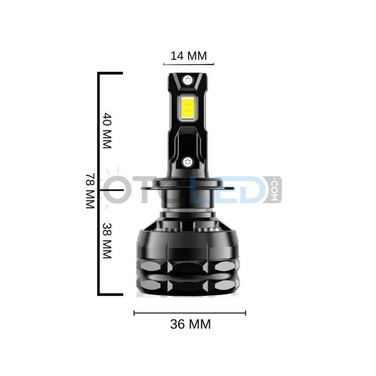 Citroen C-Elysee Kısa Far Ampulü 28.000 Lümen - Femex Super More H7 LED Xenon 28000 Lümen 7545 CSP Chipset - Fotoğraf 9