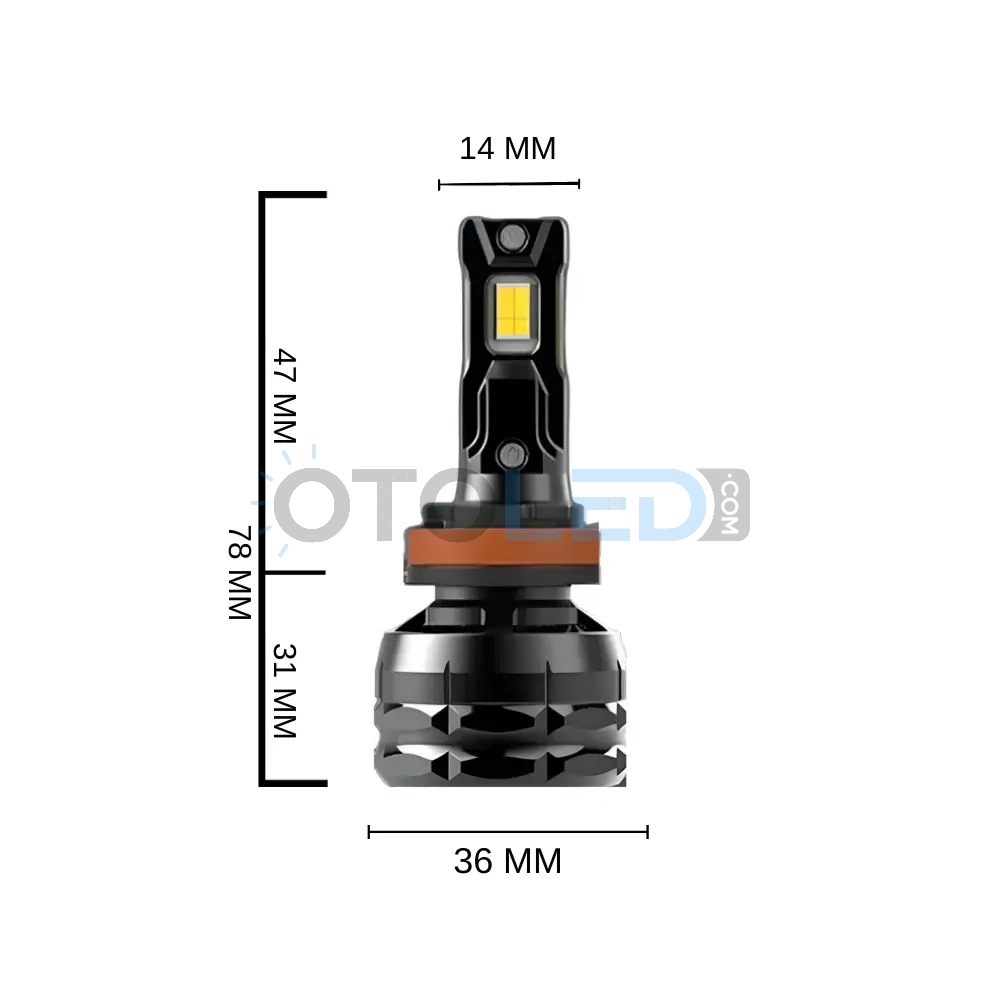 femex super more h8 led ampul boyutları