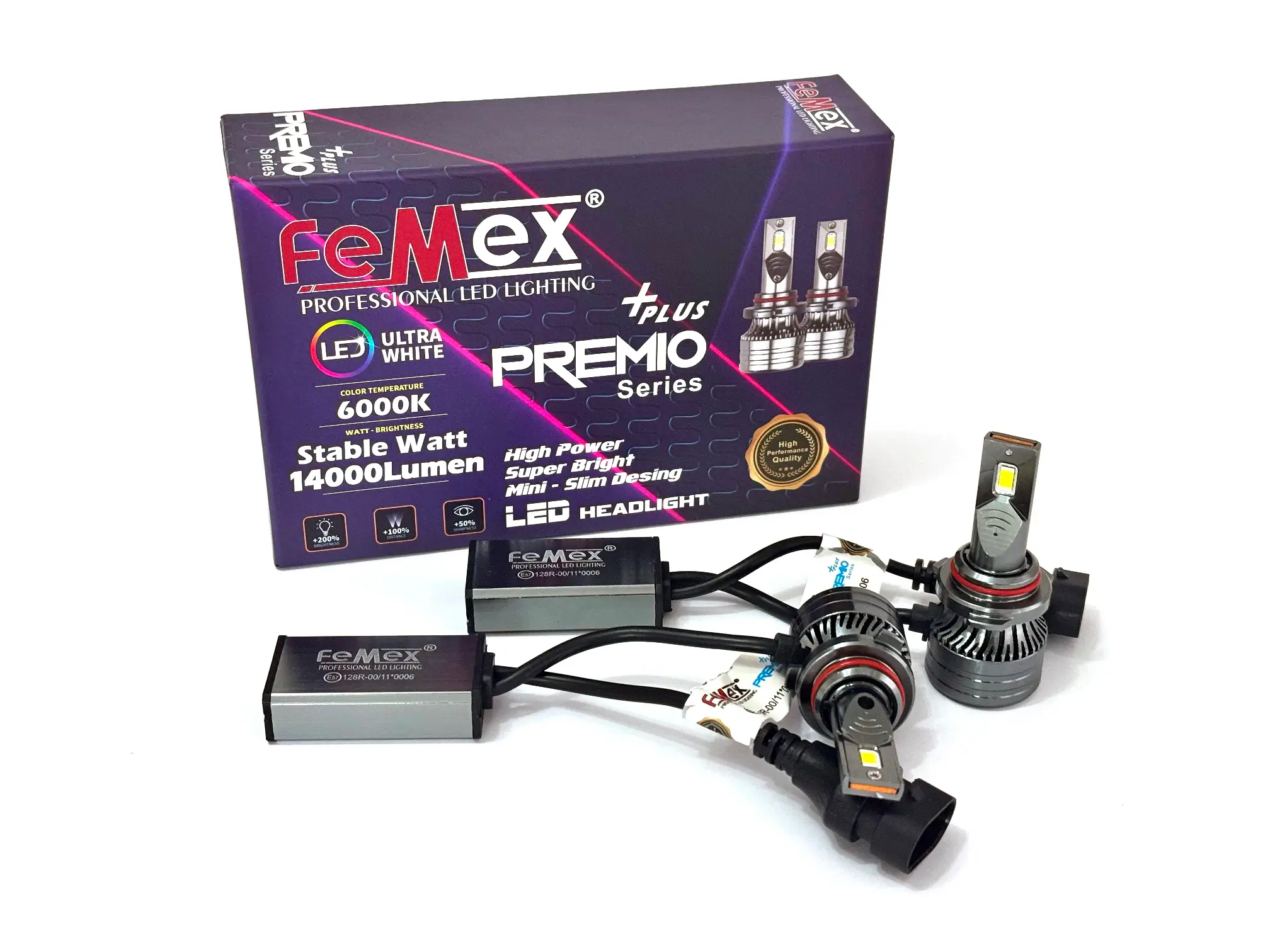 femex premio plus hb4 9006 led xenon