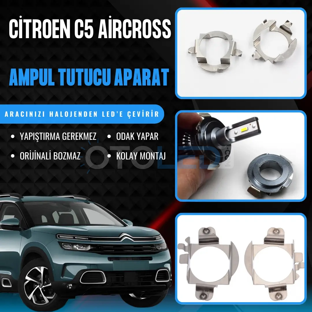 citroen c5 aircross ampul sabitleme aparatı