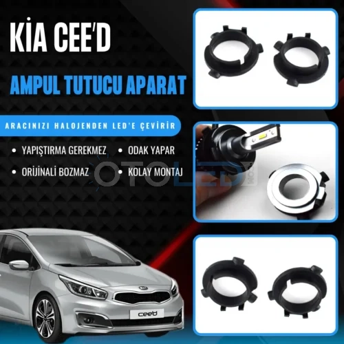 Kia Ceed Kısa Far LED Ampul Sabitleme Aparatı