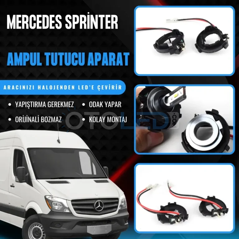 mercedes sprinter kablolu ampul sabitleme aparatı