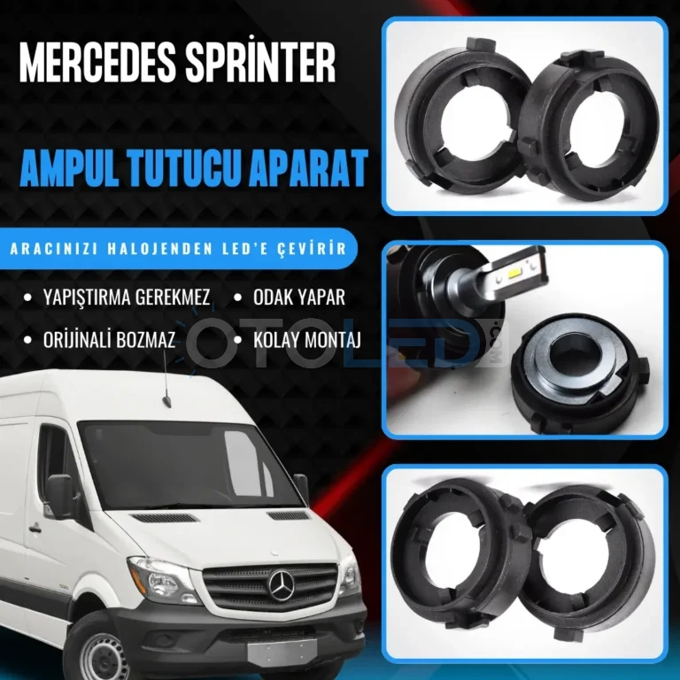 mercedes sprinter kablosuz ampul sabitleme aparatı