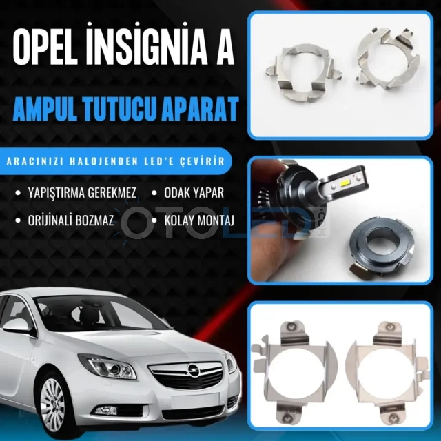 Opel Insignia A ampul Montaj Aparatı - Opel İnsignia A Kısa Far LED Ampul Sabitleme Aparatı
