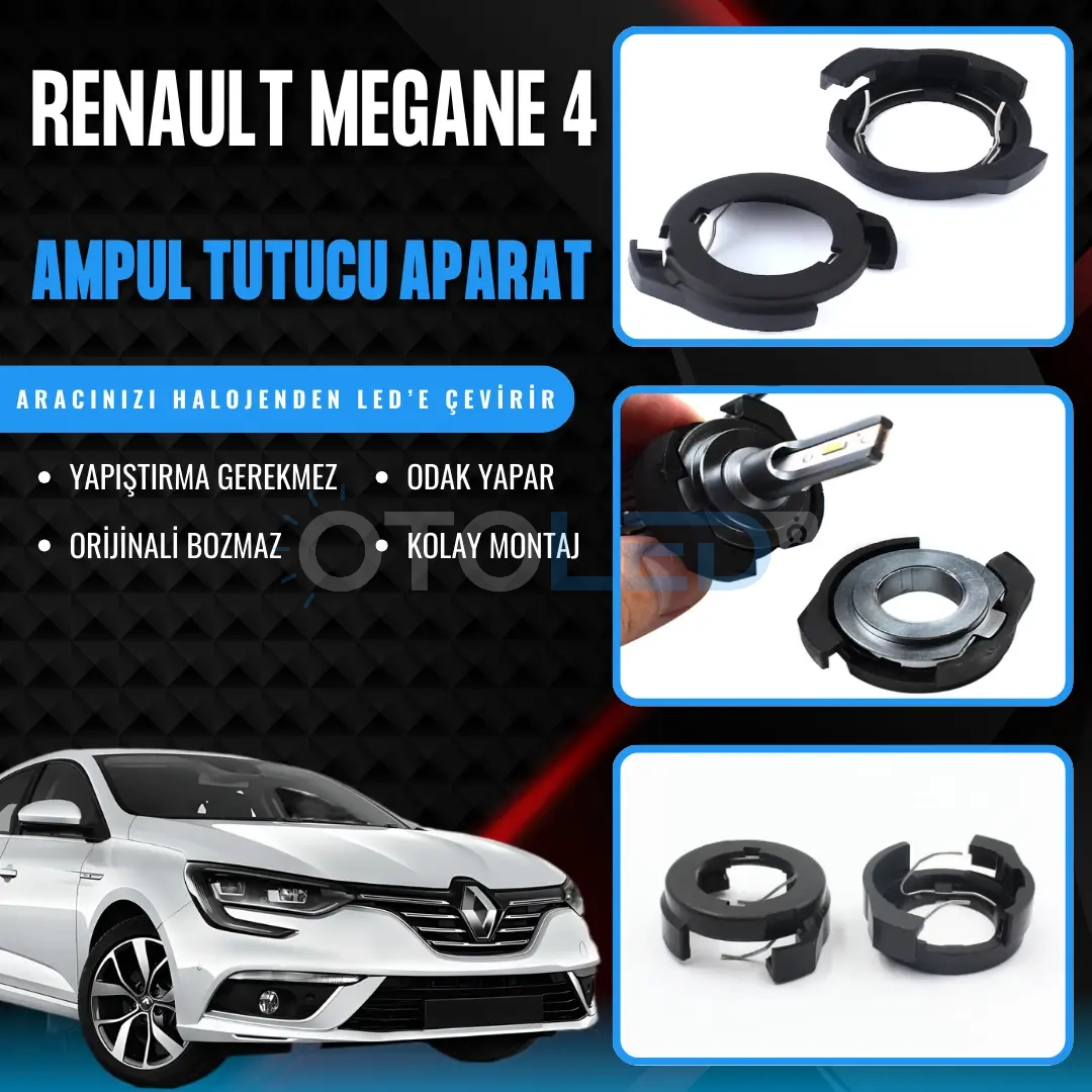 renault megane 4 kısa far ampul sabitleme aparatı