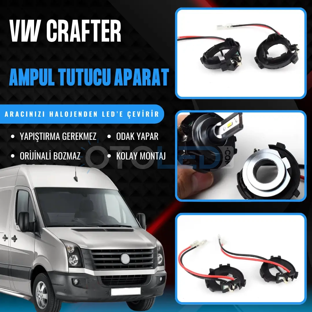 volkswagen crafter kablolu ampul sabitleme aparatı