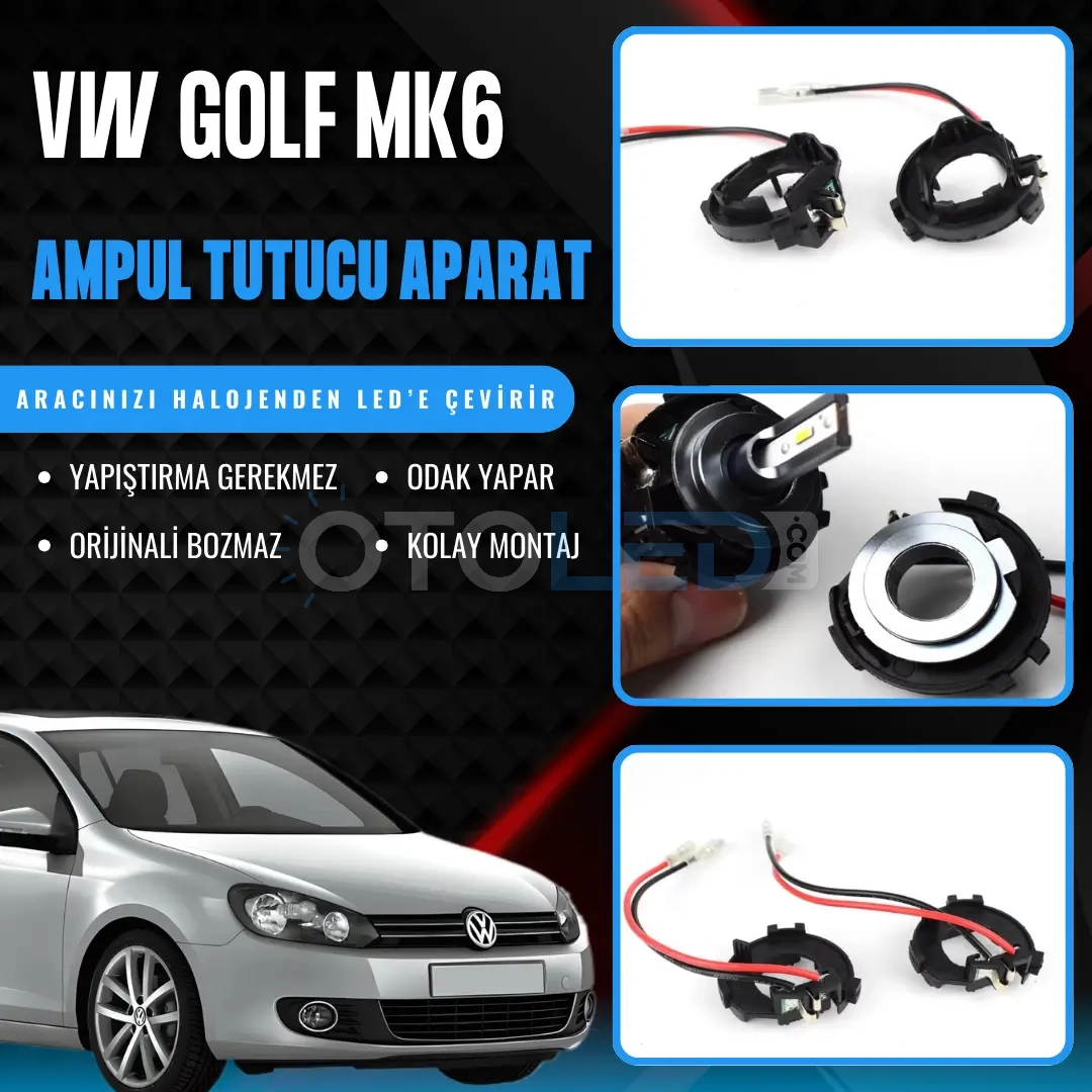 volkswagen golf 6 ampul sabitleme aparatı kablolu