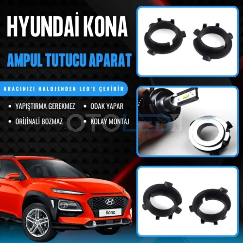 Hyundai Kona Kısa Far LED Ampul Sabitleme Aparatı