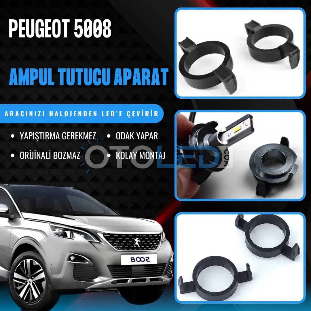 peugeot 5008 ampul sabitleme aparatı