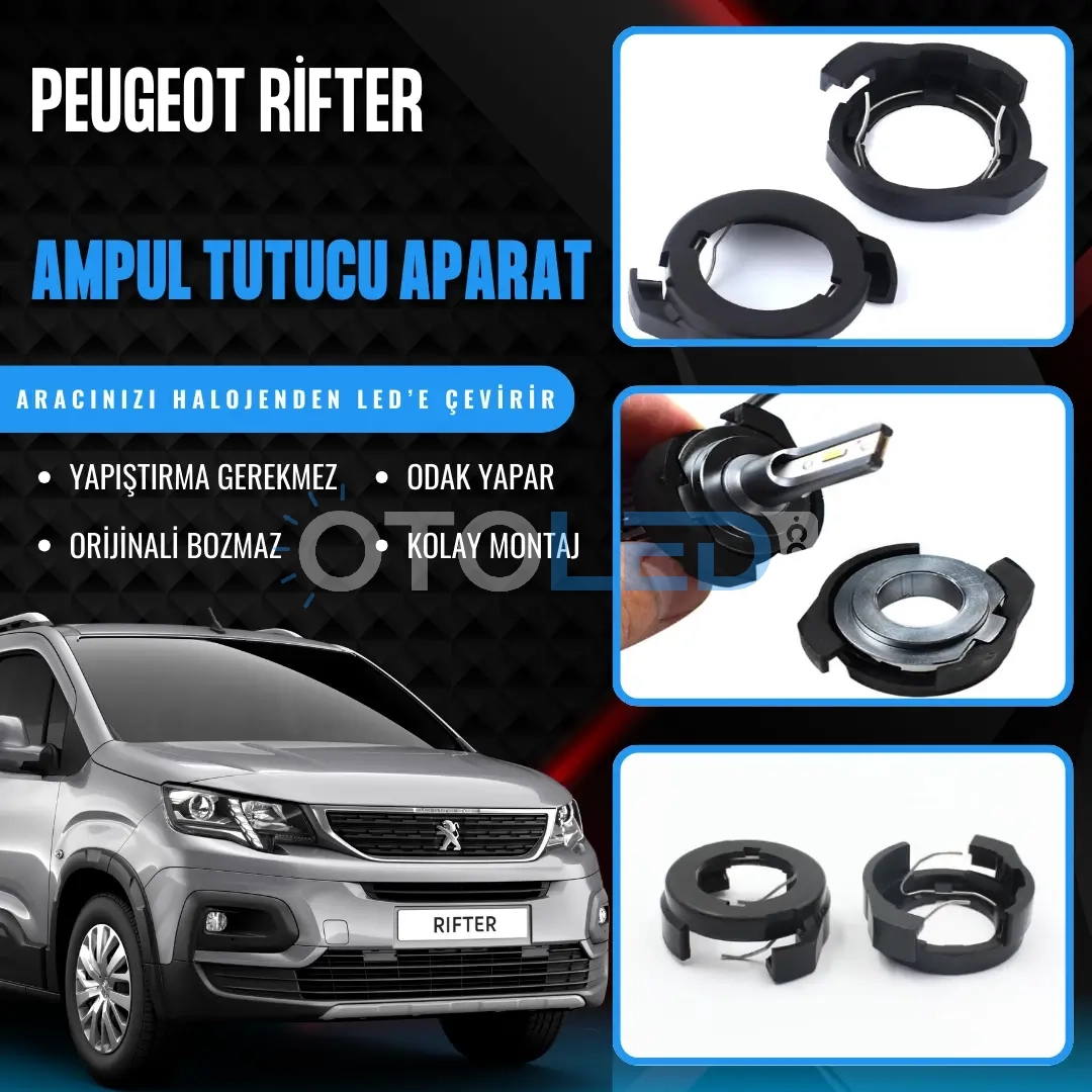 peugeot rifter ampul sabitleme aparatı