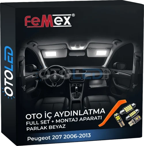 Peugeot 207 2006-2013 LED Iç Aydınlatma Seti
