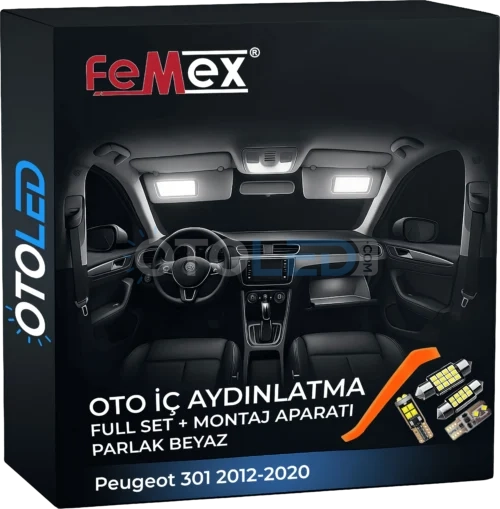 Peugeot 301 2012-2020 LED Iç Aydınlatma Seti