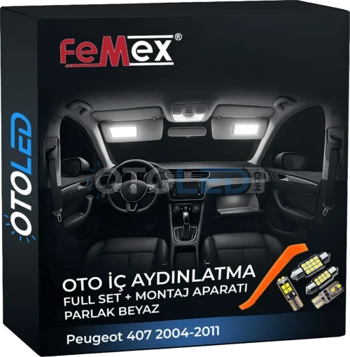 Peugeot 407 2004-2011 LED Iç Aydınlatma Seti