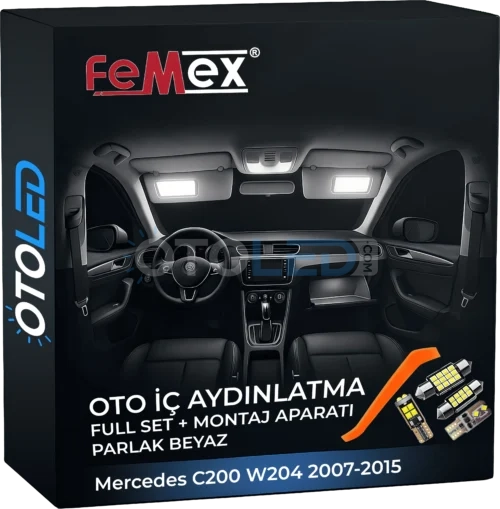 Mercedes C200 W204 2007-2015 LED Iç Aydınlatma Seti