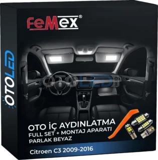 Citroen C3 2 Citroen c3 2 led İç aydınlatma seti