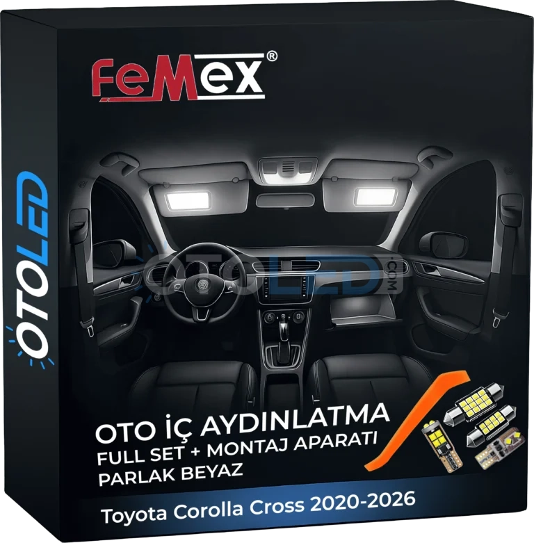 Toyota Corolla Cross LED Ampul - Toyota Corolla Cross 2020-2026 LED Iç Aydınlatma Seti - Fotoğraf 1