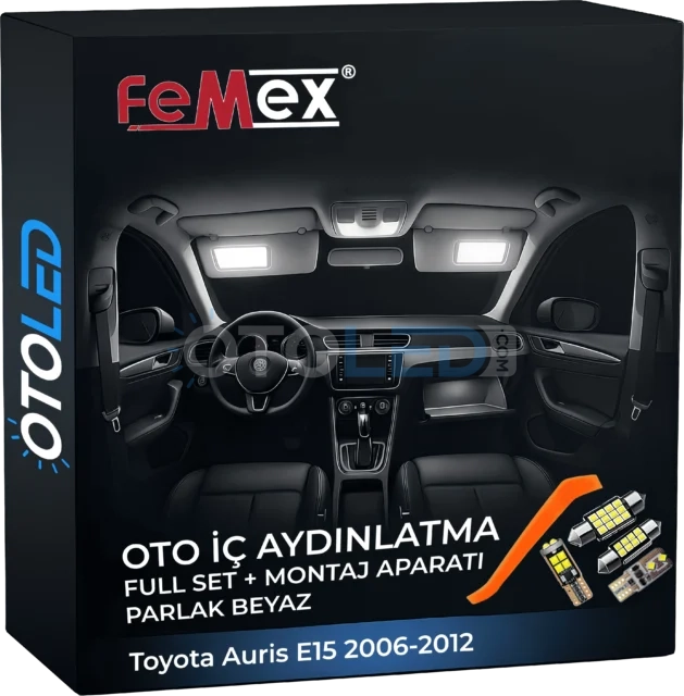 Toyota Auris E15 2006-2012 LED Iç Aydınlatma Seti