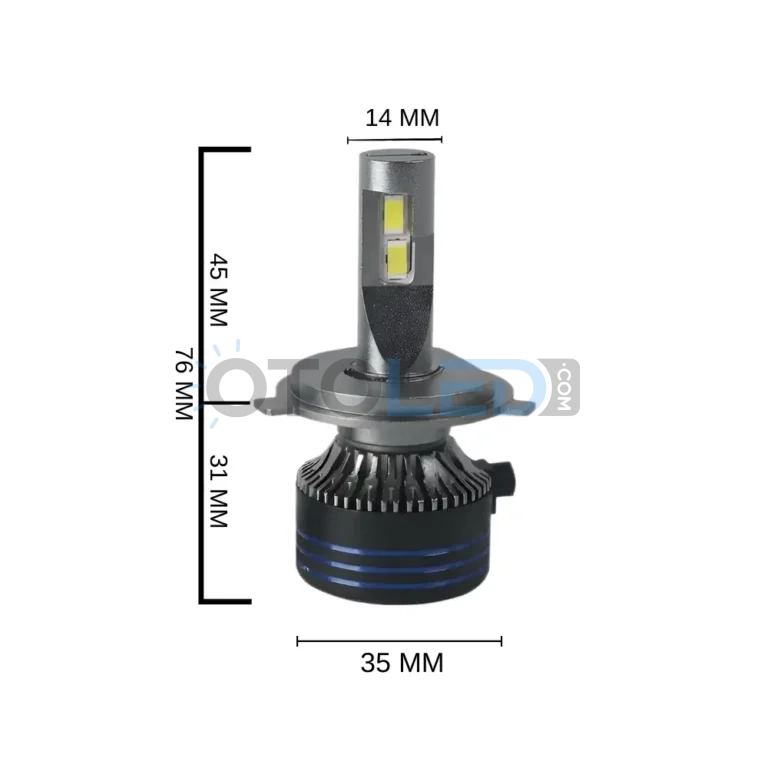 Mercedes-Benz Vito W638 LED Ampul 18.000 Lümen - Femex Cosmo Plus H4 LED Xenon 18000 Lümen 3575 CSP Chipset - Fotoğraf 7