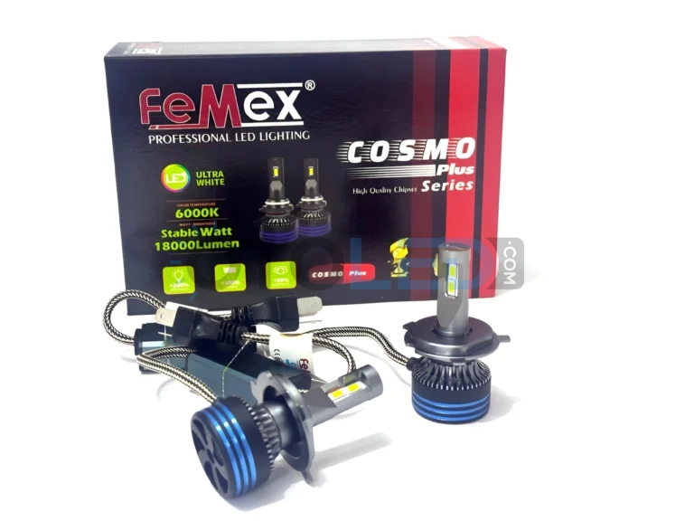 Mercedes-Benz Vito W638 LED Ampul 18.000 Lümen - Femex Cosmo Plus H4 LED Xenon 18000 Lümen 3575 CSP Chipset - Fotoğraf 6