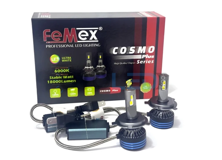Mercedes-Benz Vito W638 LED Ampul 18.000 Lümen - Femex Cosmo Plus H4 LED Xenon 18000 Lümen 3575 CSP Chipset - Fotoğraf 5