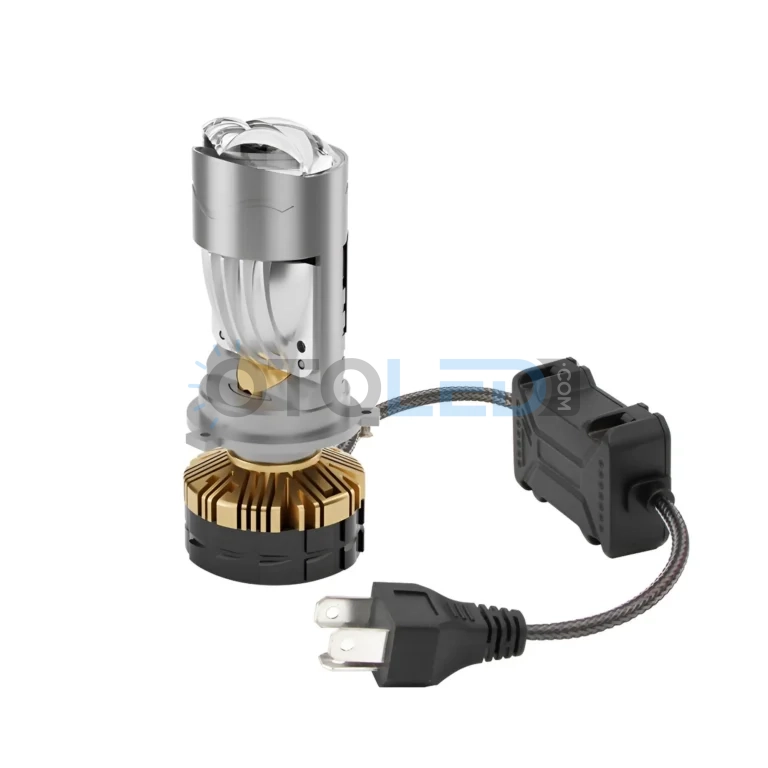 Citroen Jumpy 2 Kısa Far Ampulü - Femex Perdeli Lazer Mercekli H4 LED Xenon Pro Plus 25000 Lümen Mini Bi-LED - Fotoğraf 3