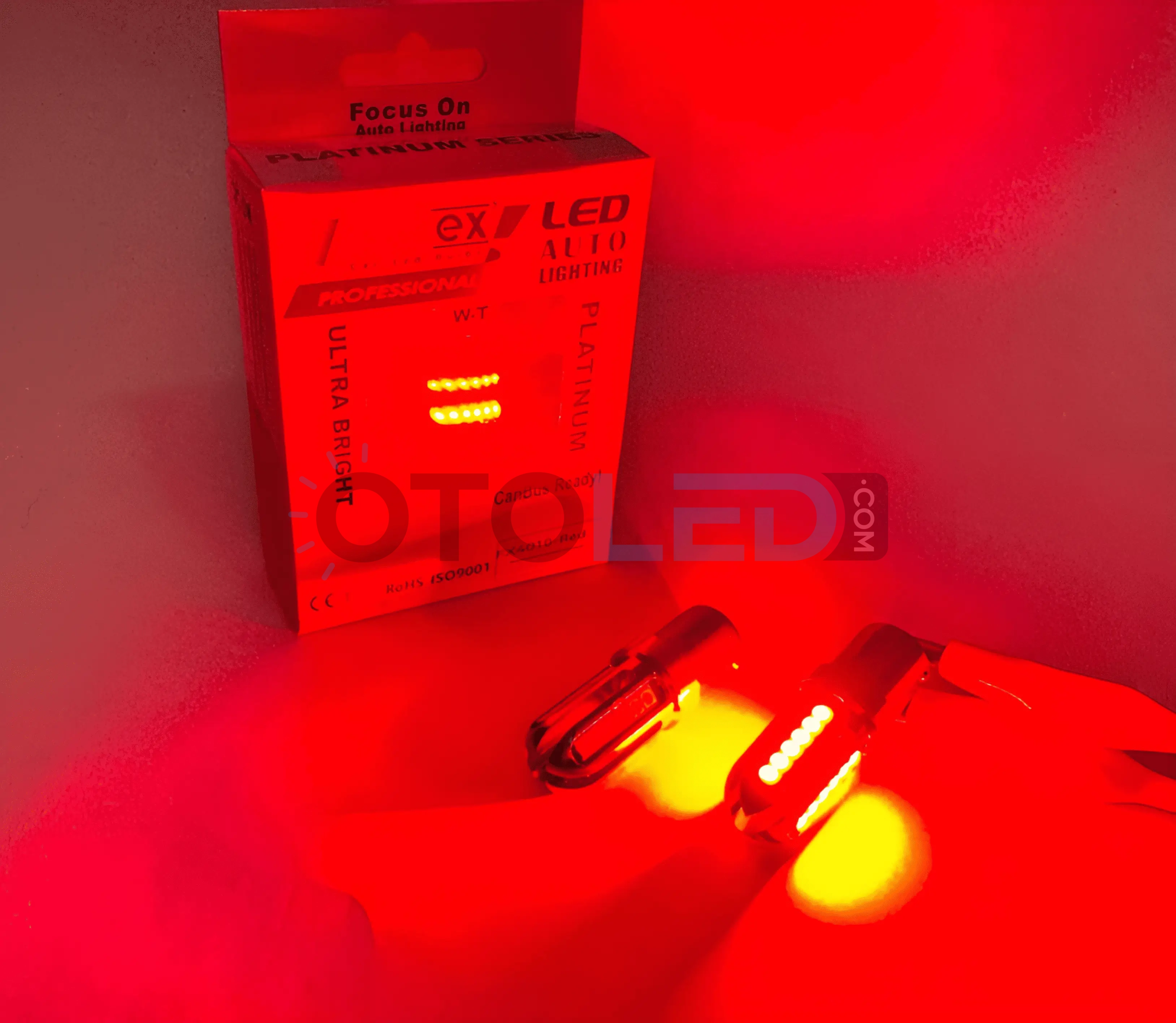 Femex P21W Tek Duy LED Ampul Platinum 93 Tip 3030 Chip Kırmızı