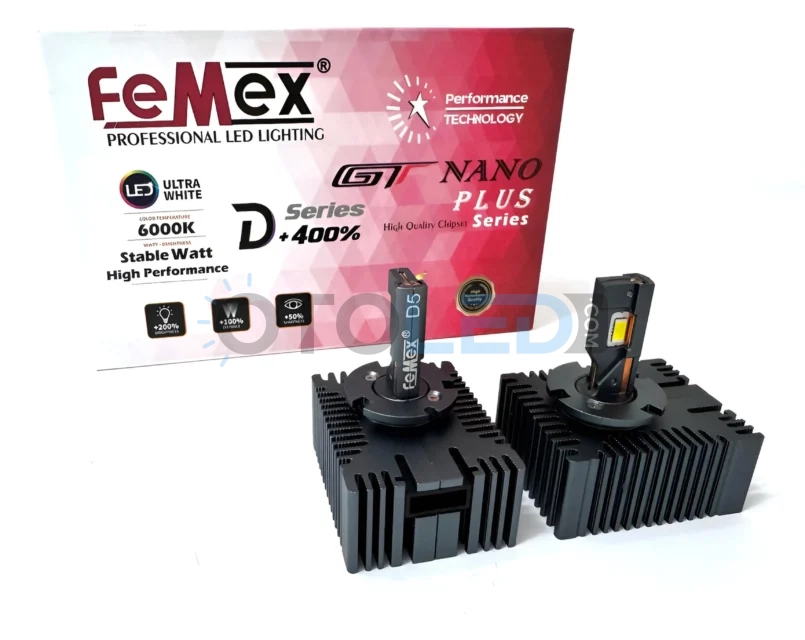 Femex GT Nano Plus D5S LED Xenon 25000 Lümen 7545 CSP Chipset
