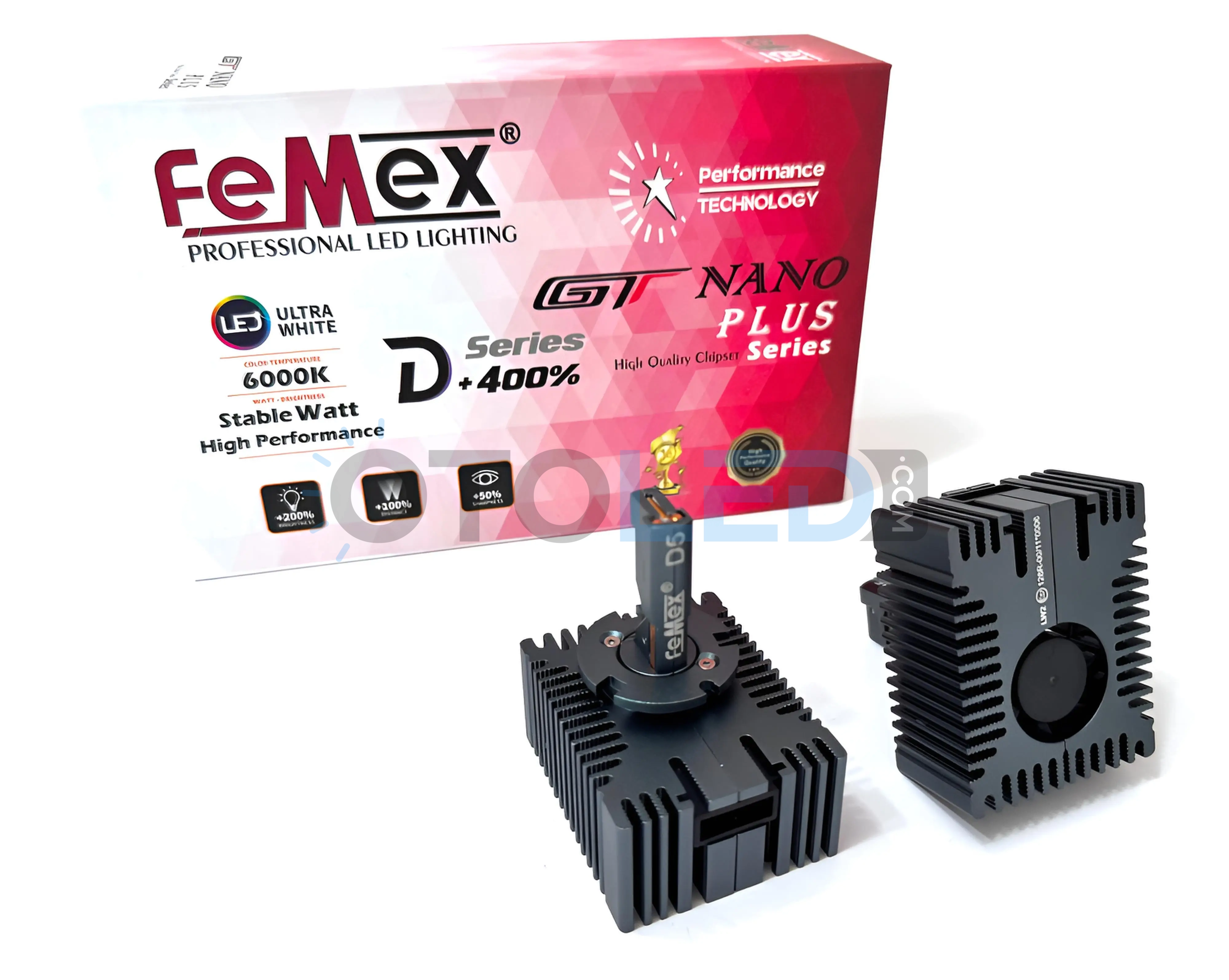 Femex GT Nano Plus D5S LED Xenon 25000 Lümen 7545 CSP Chipset