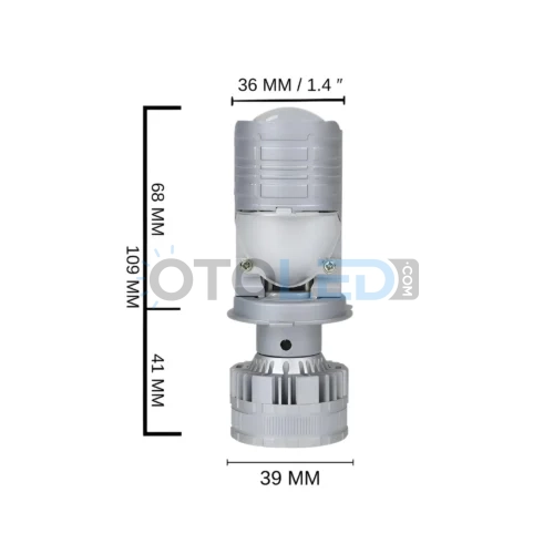 Femex Pro Mercekli H4 LED Xenon 22000 Lümen Mini Bi-LED thumbnail