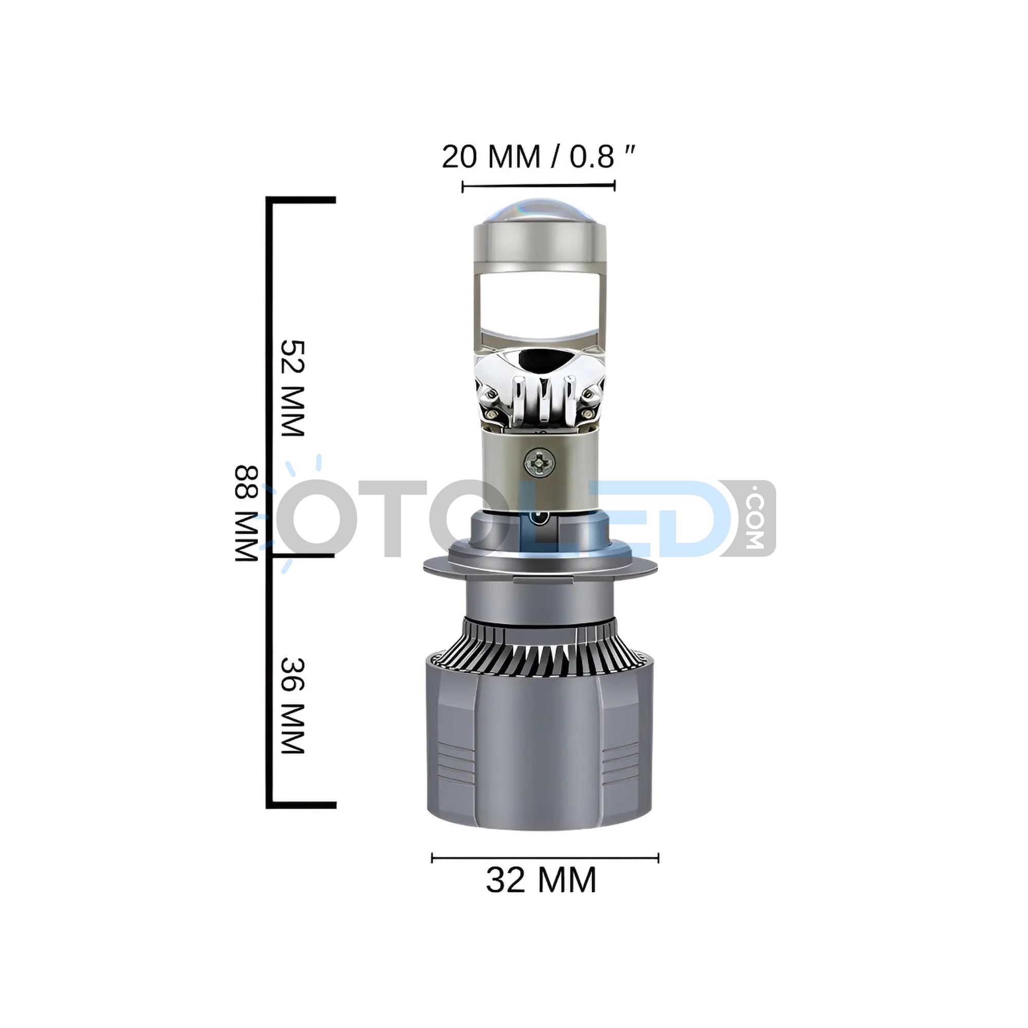 Femex Pro Mercekli H7 LED Xenon 22000 Lümen Mini Bi-LED