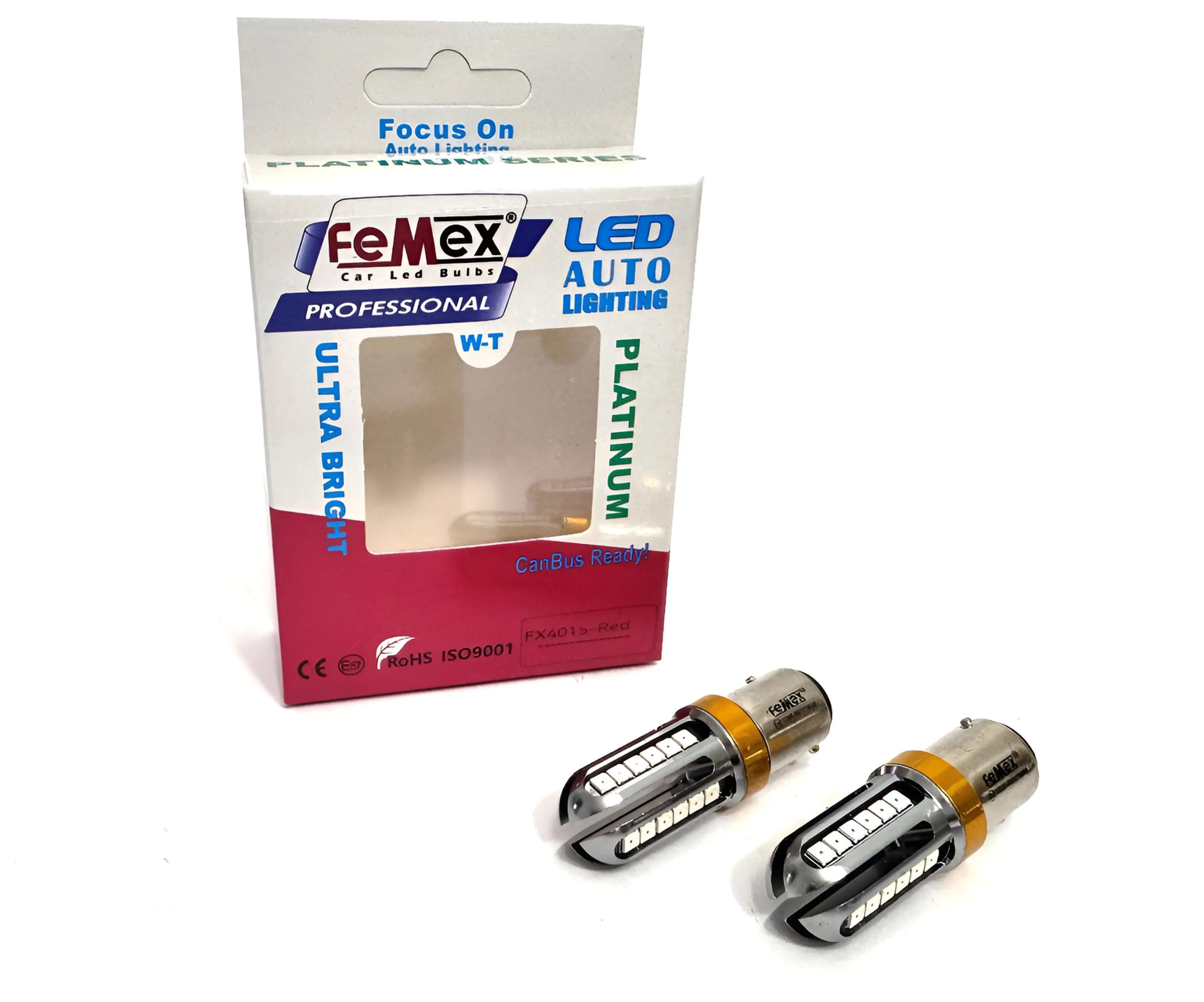 Femex P21W Çift Duy LED Ampul Platinum 3030 Chip Kırmızı